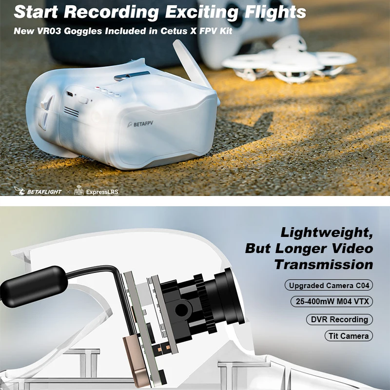 Cetus X FPVキット、VR03 FPVゴーグル、C0 - Drone Kit Beginner のレビューと価格